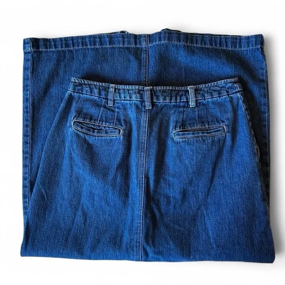 Vintage 90s Kim Rogers Denim Maxi Skirt – Size 8 - Picture 5 of 8